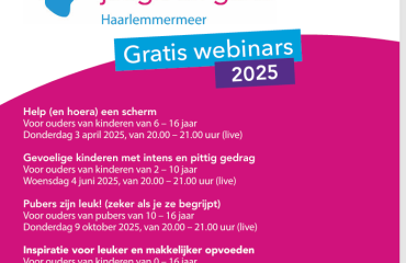 (gratis) Webinars voor ouders in 2025
