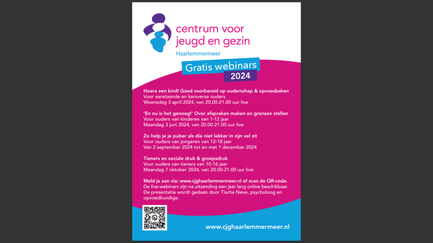 Gratis webinar voor ouders